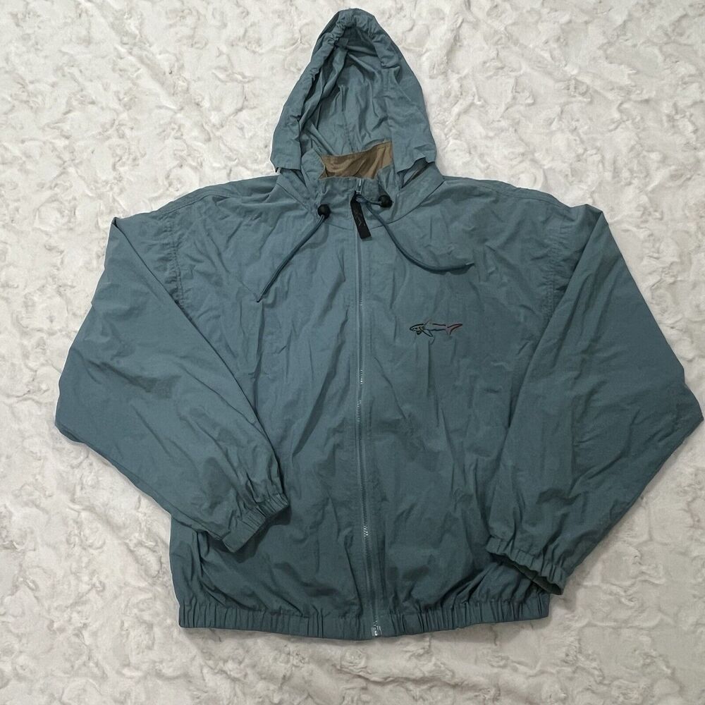 Greg Norman Windbreaker Rain Size L Embroidered  Hoodie